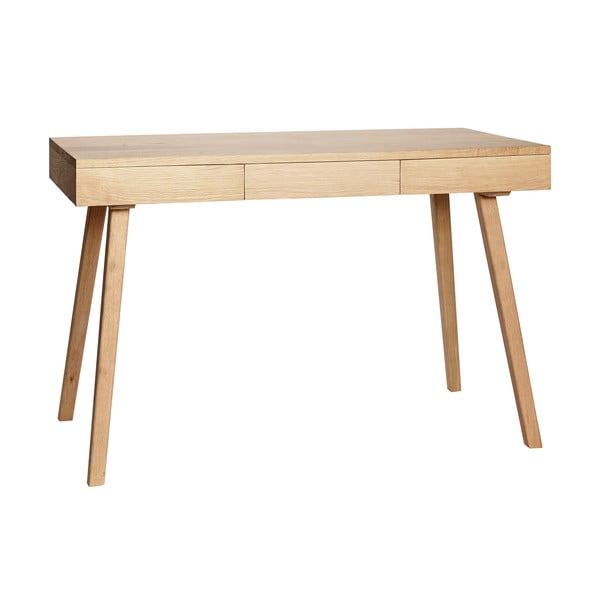 Radni stol u dekoru hrasta 57x120 cm Tripple – Hübsch