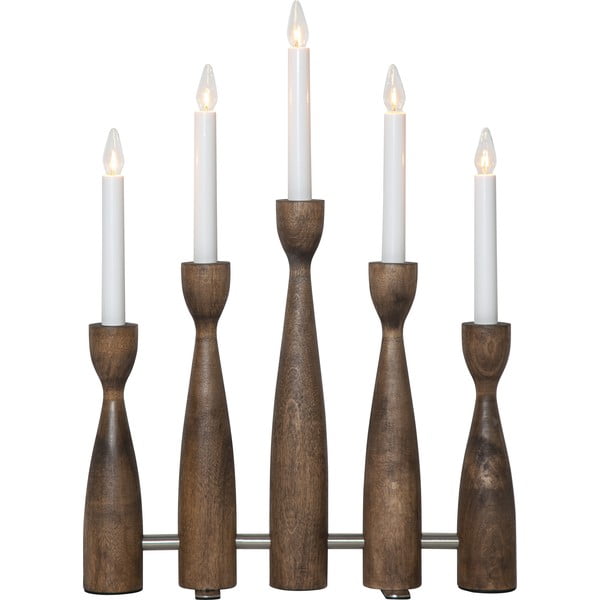 Božićni svjetlosni ukras s utikačem u tamnoj prirodnoj boji Midja 2.0 – Star Trading