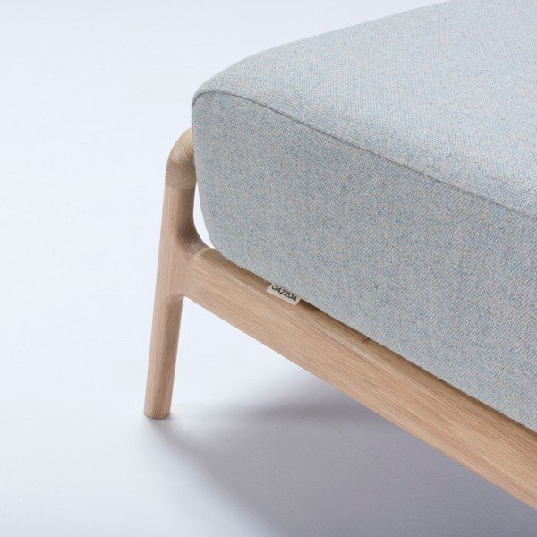 Plavo-sivi tabure s konstrukcijom od hrastovine Gazzda Fawn-image-4