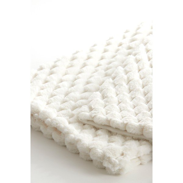 Bijela/bež deka od mikropliša 130x170 cm Vienne – Light & Living-image-1