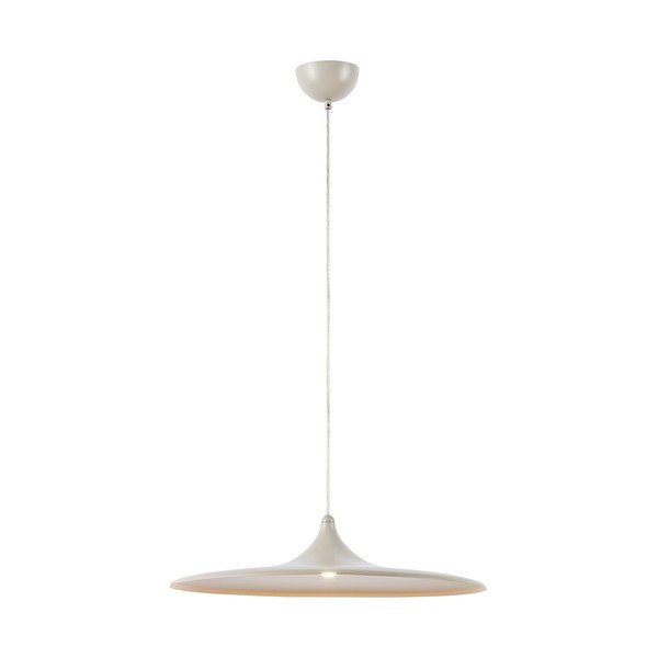 Bež metalna LED viseća svjetiljka s mogućnosti zatamnjivanja ø57x13 cm Beam – Markslöjd