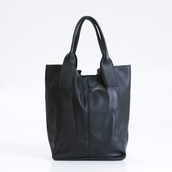 Crna kožna torbica Giorgio Lauretta Costa-image-1