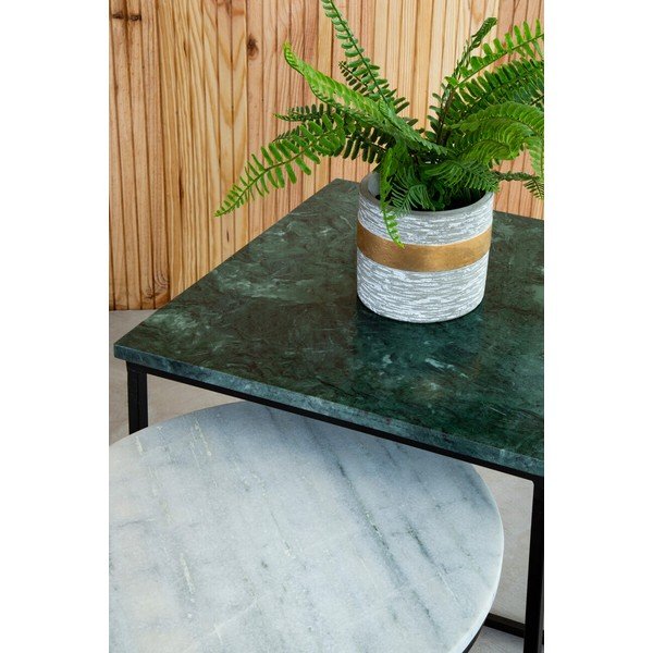 Pomoćni stolići u setu 3 kom s mramornom pločom 40x40 cm Mandoli – Premier Housewares-image-4
