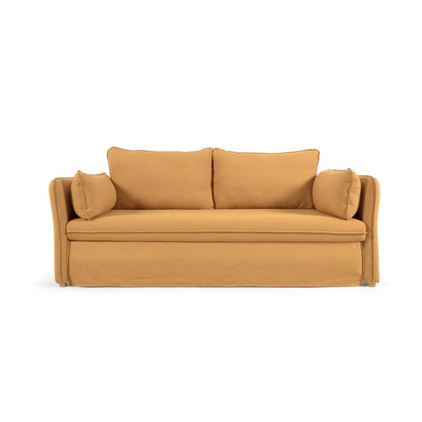 Senf žuta sklopiva sofa 210 cm Tanit – Kave Home