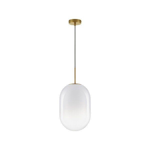 Bijela/u zlatnoj boji staklena viseća svjetiljka ø 24 cm Chrysi – Nova Luce