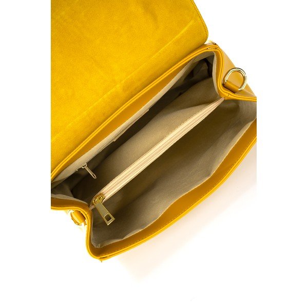 Žuta kožna torba Federica Bassi Maria-image-1