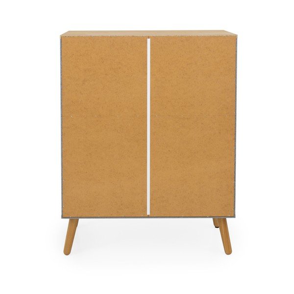 Siva komoda s nogama od hrastovog drva Tenzo Dot, širina 79 cm-image-4