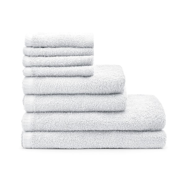 Bijeli brzosušeći pamučni set ručnika 8 kom Quick Dry – Catherine Lansfield