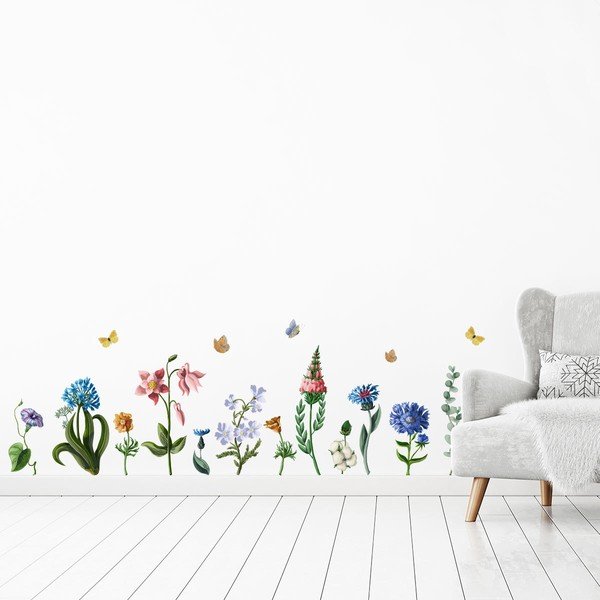Set zidnih samoljepljivih naljepnica Ambiance Wildflowers-image-2