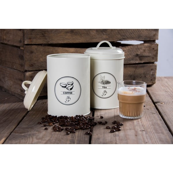 Čelične posude za namirnice u setu 3 kom za kavu/za čaj – Esschert Design-image-3