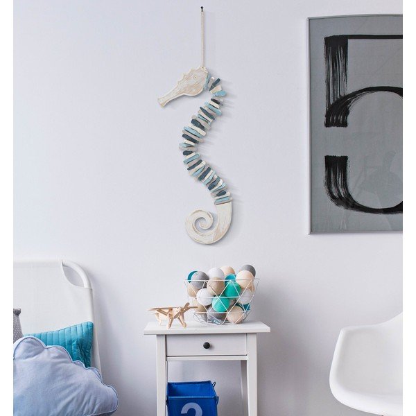 Drveni zidni ukras 22x55 cm Sea Horse – Mauro Ferretti-image-1