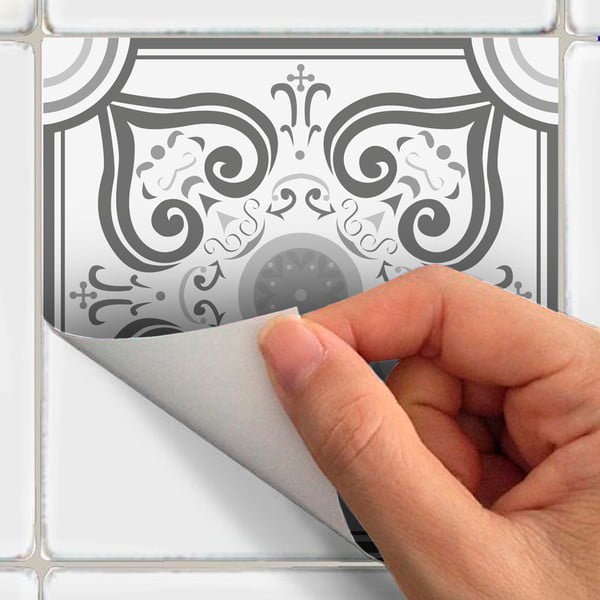 Set s 24 zidne ukrasne naljepnice Ambiance Gythio, 10 x 10 cm-image-1