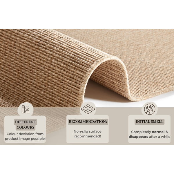 Bež unutarnji i vanjski tepih 80x150 cm Nature – Hanse Home-image-4