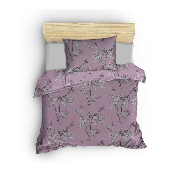 Ružičasta pamučna posteljina za bračni krevet 200x200 cm Chicory – Mijolnir