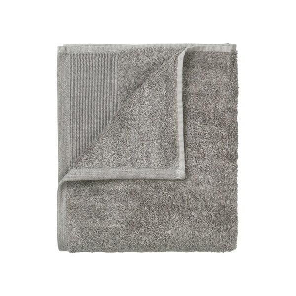 Set od 4 siva pamučna ručnika Blomus, 30 x 30 cm