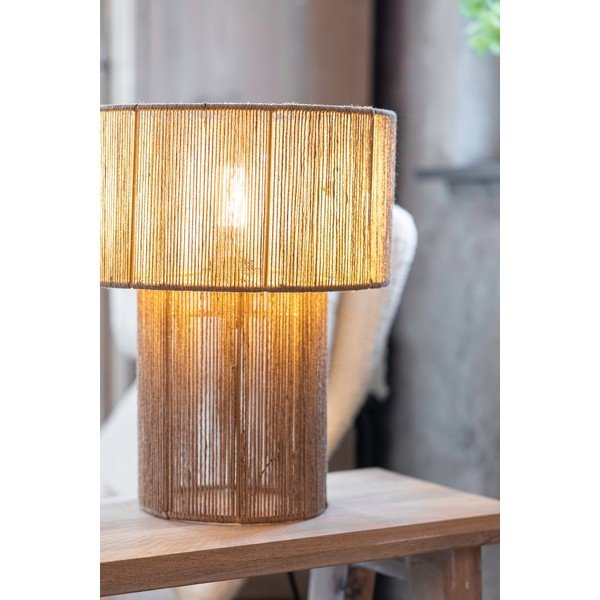 Stolna lampa u prirodnoj boji sa sjenilom od jute (visina 38 cm) Soga – Markslöjd-image-1
