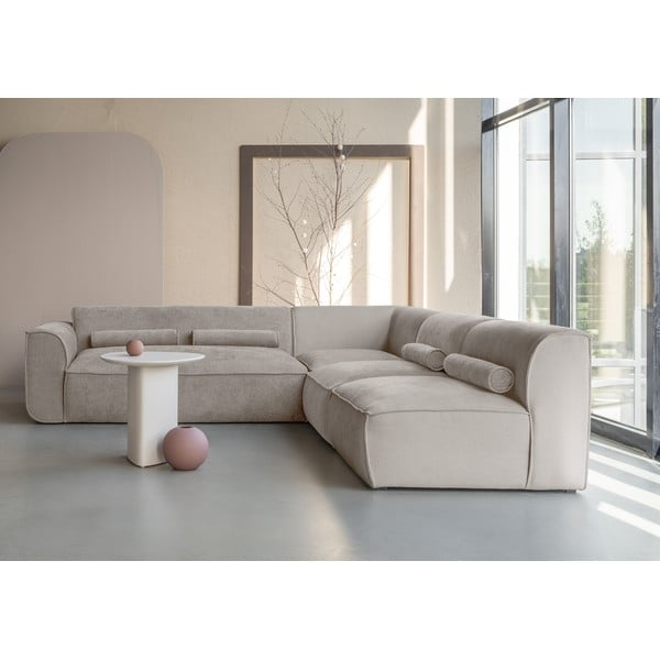 Bež kutna garnitura (s desnim kutom) Flex Felix – Miuform-image-1