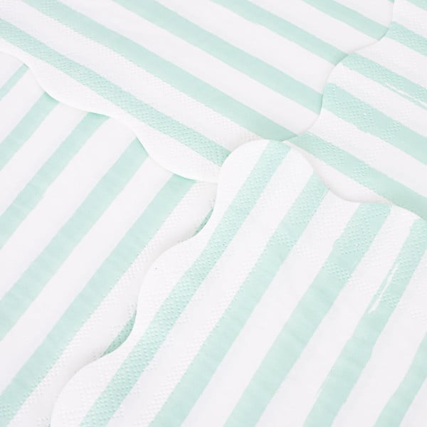 Papirnati ubrusi u setu 16 kom Mint Stripe – Meri Meri-image-2