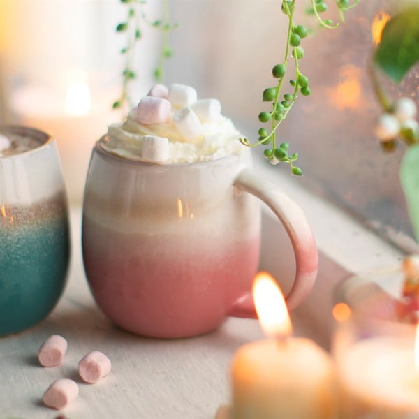 Šalica Sass & Belle Dip Glazed Pink-image-1