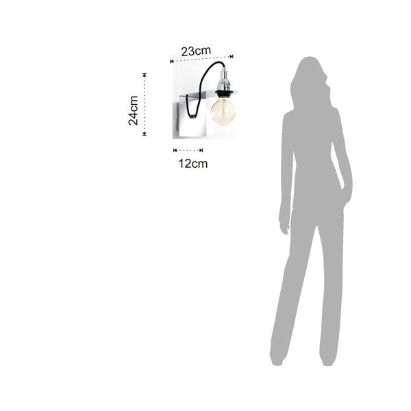 Kromirana zidna svjetiljka Tomasucci Genius-image-1