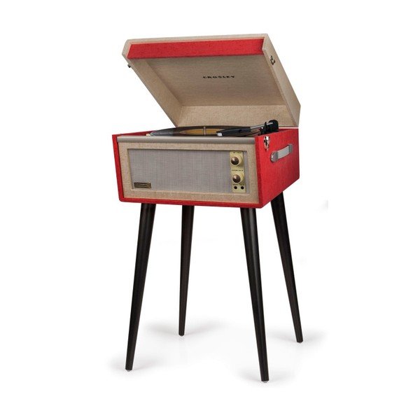 Crveni gramofon na nogama Crosley Bermuda-image-3