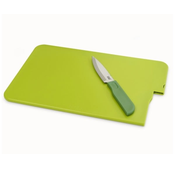 Daska za rezanje s nožem Slice &amp; Store, zelena