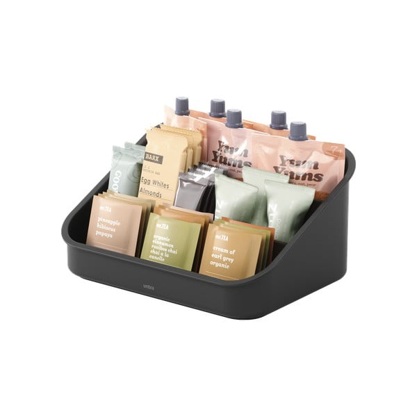 Crni kupaonski organizator za kozmetiku od reciklirane plastike Bellwood – Umbra-image-4