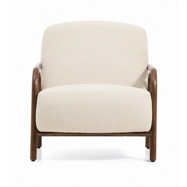 Bež fotelja od šenila Sylo – Kave Home-image-2