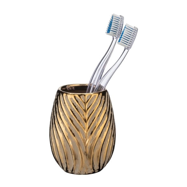 Keramička čaša za četkice za zube u zlatnoj boji Idro – Wenko-image-1