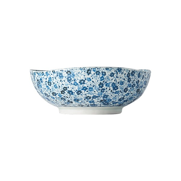 Plavo-bijela keramička zdjela MIJ Daisy, ø 17 cm