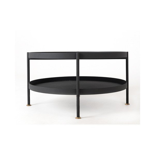 Crni stolić CustomForm Hanna, ⌀ 60 cm-image-3
