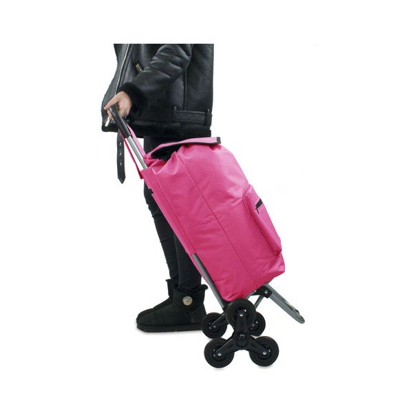 Ružičasta torba za kupovinu na kotačima Hero Atlas, 30 l-image-4