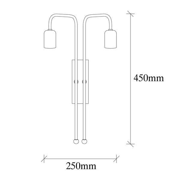 Zidna lampa u zlatnoj boji Pahoma – Opviq lights-image-2