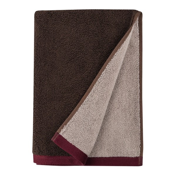Smeđi ručnik od organskog pamuka od frotira 50x90 cm Soft – Mette Ditmer Denmark