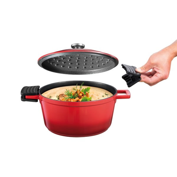 Lonac s poklopcem s neprianjajućom površinom za indukciju 2,7 l Bordeaux - Tescoma-image-2