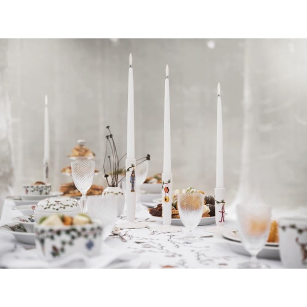 Bijeli božićni keramički svijećnjak Kähler, ø 9,5 cm-image-1