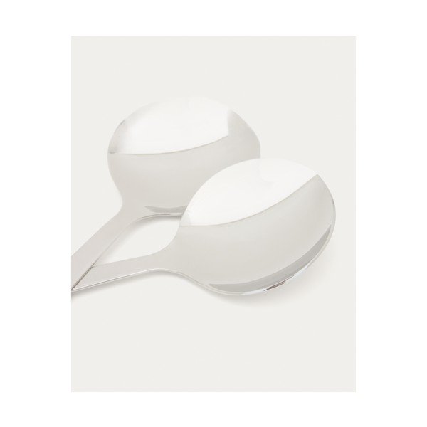 Pribor za salatu od nehrđajućeg čelika 2 kom Nirela – Kave Home-image-4