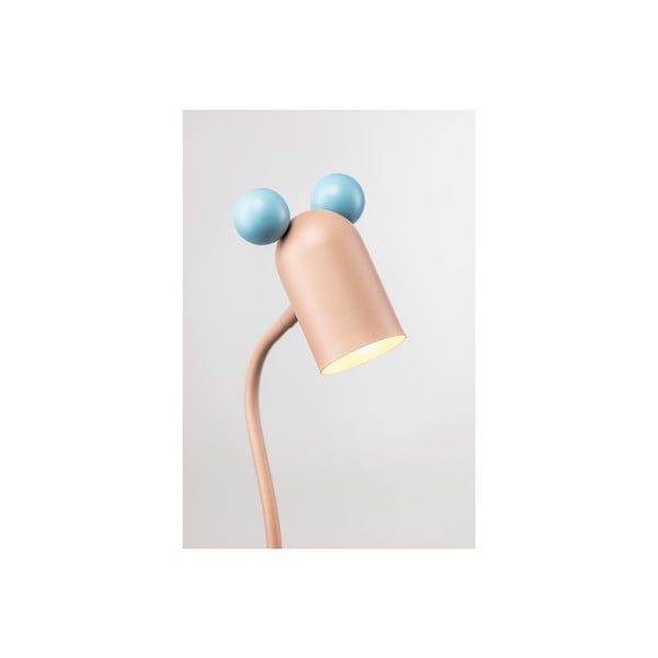 Svijetlo plava/ružičasta stolna lampa s metalnim sjenilom (visina 50 cm) Mouse – GTV-image-4