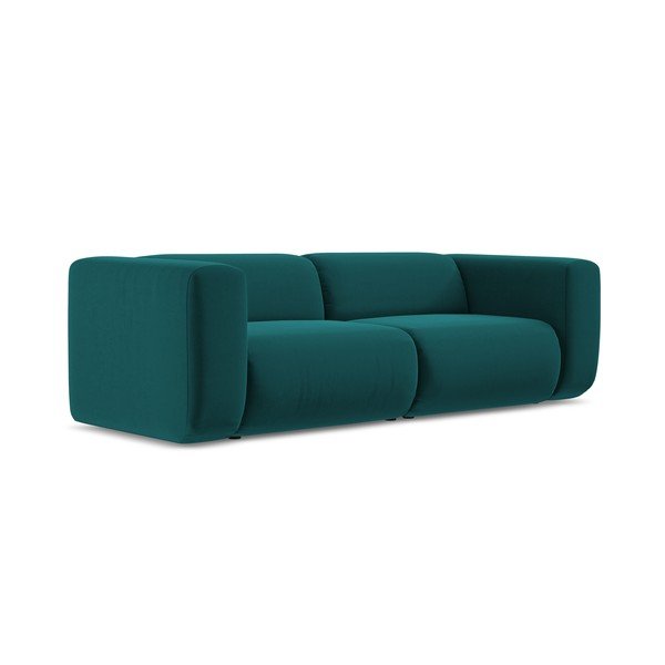 Tirkizna baršunasti sofa 228 cm Ekahi – Makamii-image-2