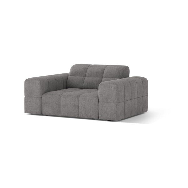 Siva fotelja od šenila Chicago – Cosmopolitan Design-image-1