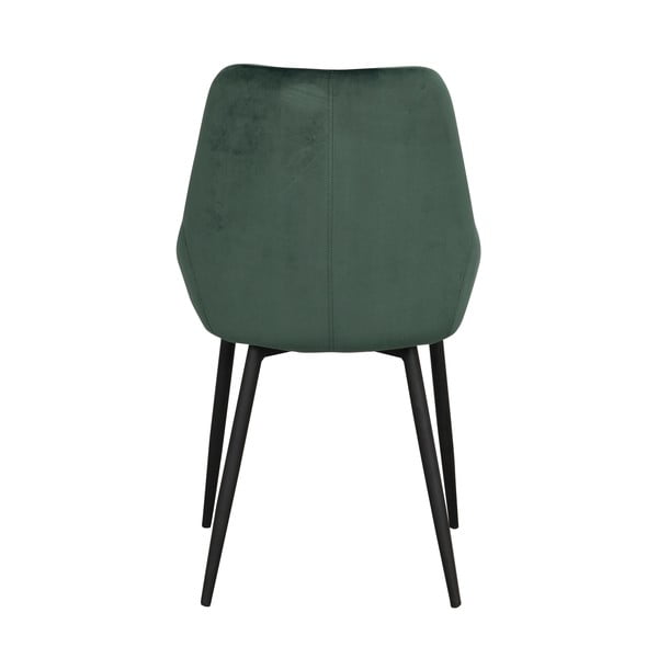 Tamnozelene baršunaste blagovaonske stolice u kompletu od 2 kom Sierra - Rowico-image-4