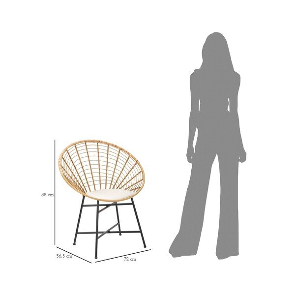 Metalna blagovaonska stolica u prirodnoj boji Panama - Mauro Ferretti-image-3