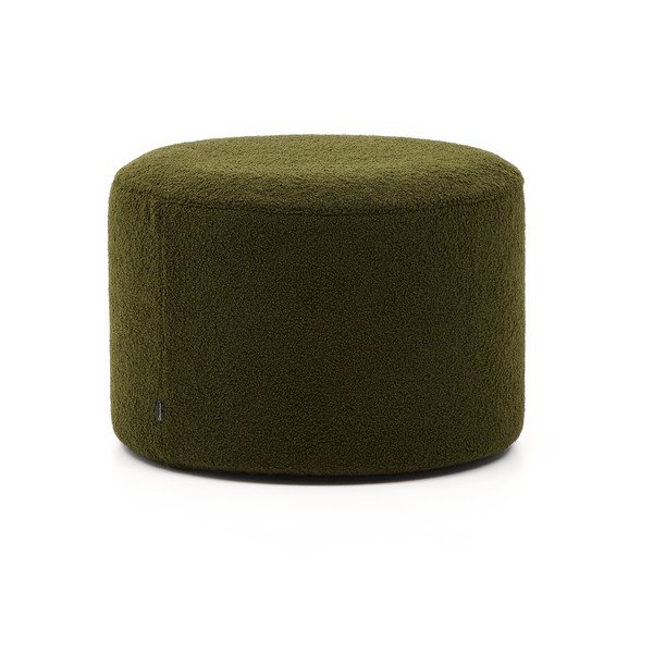 Zeleni tabure od bouclé tkanine Kaeli – Kave Home