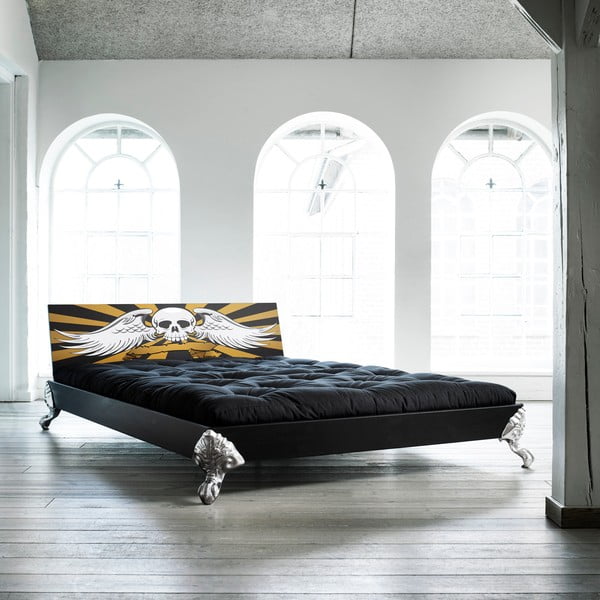 Krevet Karup Eagle Black / Scull, 140x200 cm