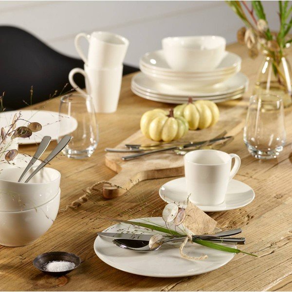 Bijeli porculanski tanjur za salatu Like by Villeroy &amp; Boch Group White, 21 cm-image-1
