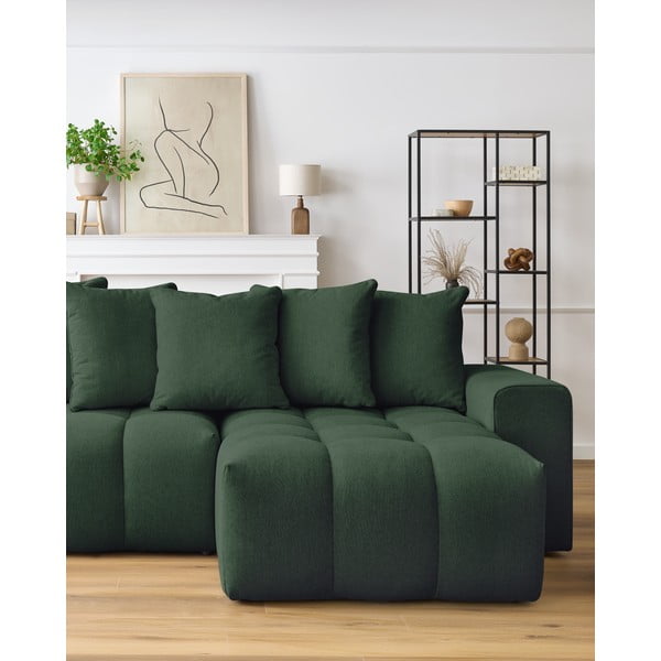 Zelena kutna garnitura (desni kut) Mont-Blanc - Bobochic Paris-image-1