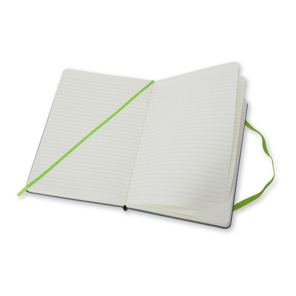 Siva bilježnica s crtama s tvrdim koricama Moleskine, 240 stranica-image-2