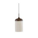 Tamno smeđa viseća svjetiljka s tekstilnim sjenilom ø 22 cm Dania – Light & Living