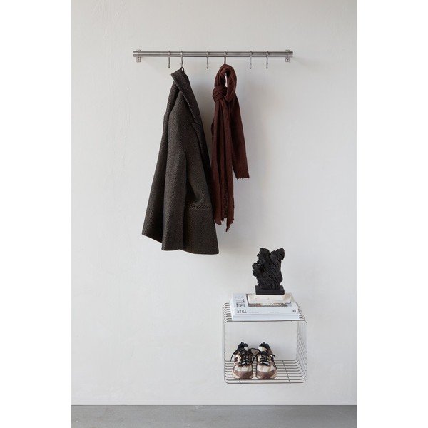 Zidna vješalica od nehrđajućeg čelika u mat srebrnoj boji 70 cm Hang-It – Mette Ditmer Denmark-image-1