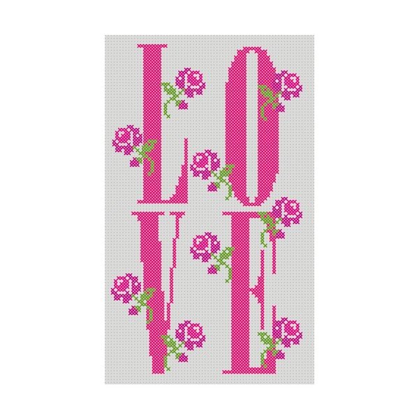 Izdržljivi tepih od vinila Love Cross, 60x100 cm-image-2